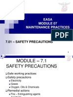 Easa Maintenance Practices: 7.01 - Safety Precautions