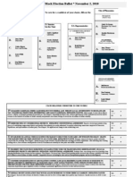 Instructions To Voters:: To Vote For A Candidate of Your Choice, Fill Out The Scantron