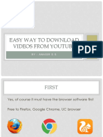 Easy Way To Download Videos From YouTube