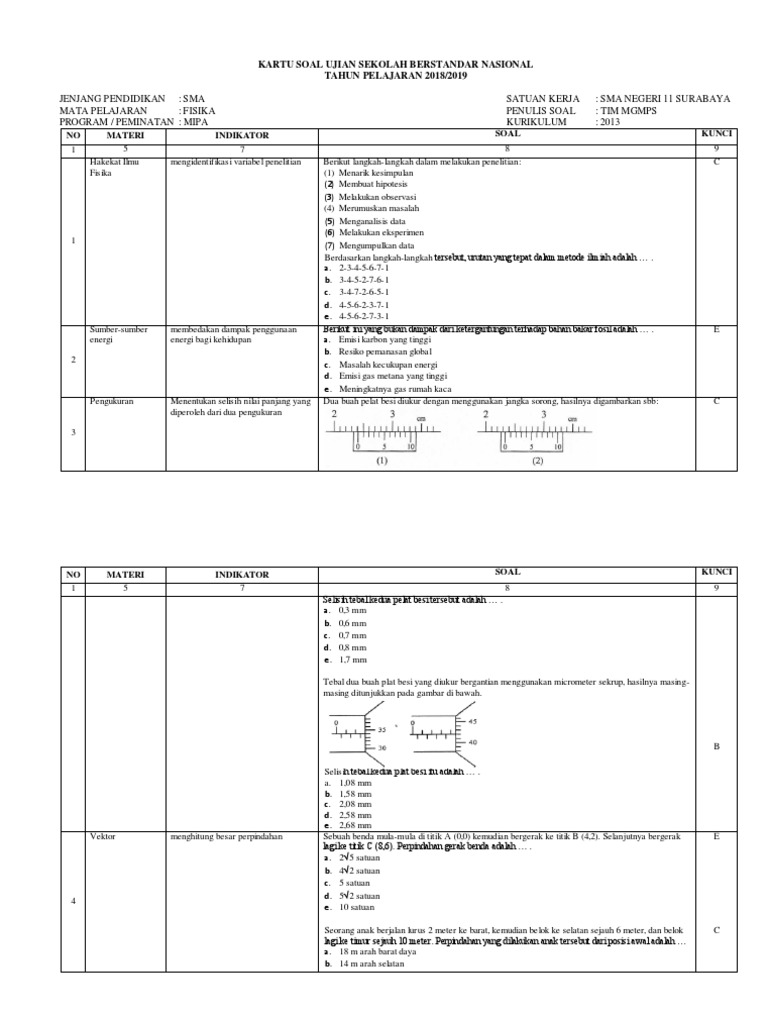 Prediksi Soal Usbn 2019 PDF | PDF