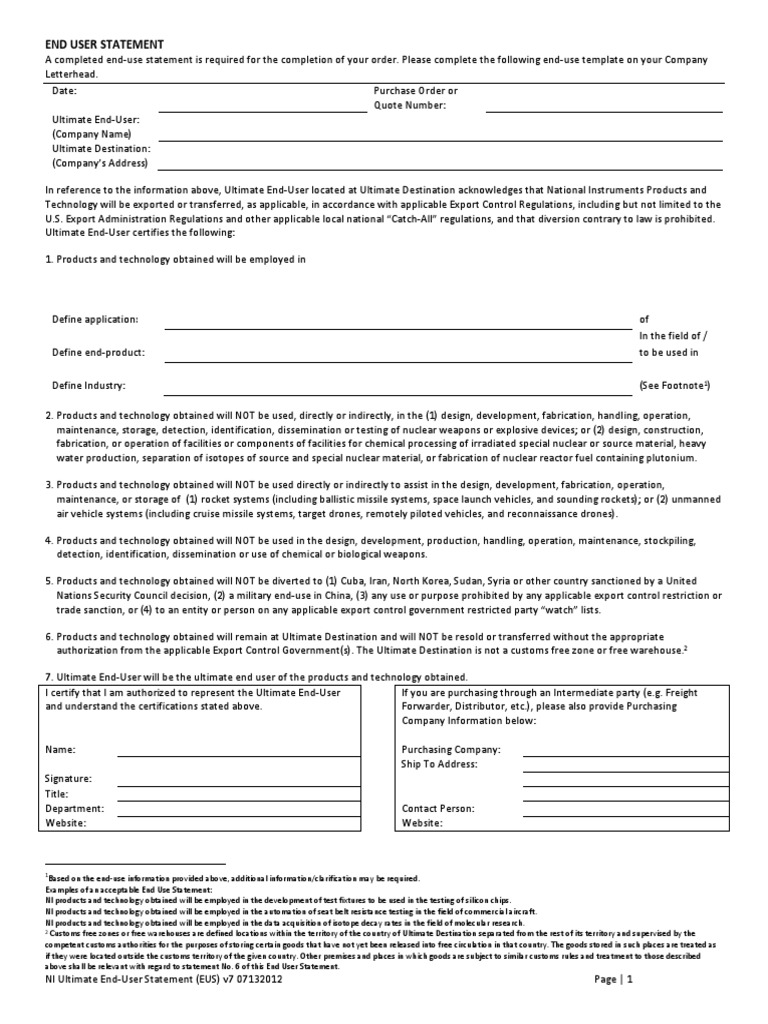 End User Statement | Download Free PDF | Unmanned Aerial Vehicle ...