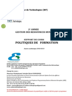 Cours de Politique de Formation Version F2018 PDF