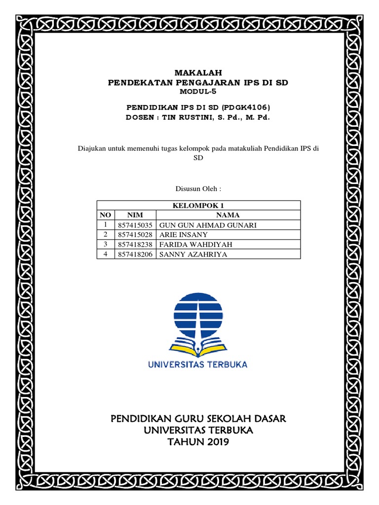 Makalah Ips Modul 5 Kelompok 1