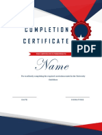 Certificate of Completion Template 03