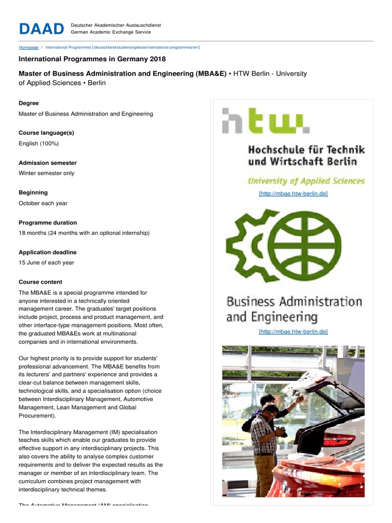 Deutschland Studienangebote International Programmes en | PDF | Master ...
