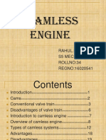 Camless Engine: Rahul.R S5 Mechanical ROLLNO:34 REGNO:16020541