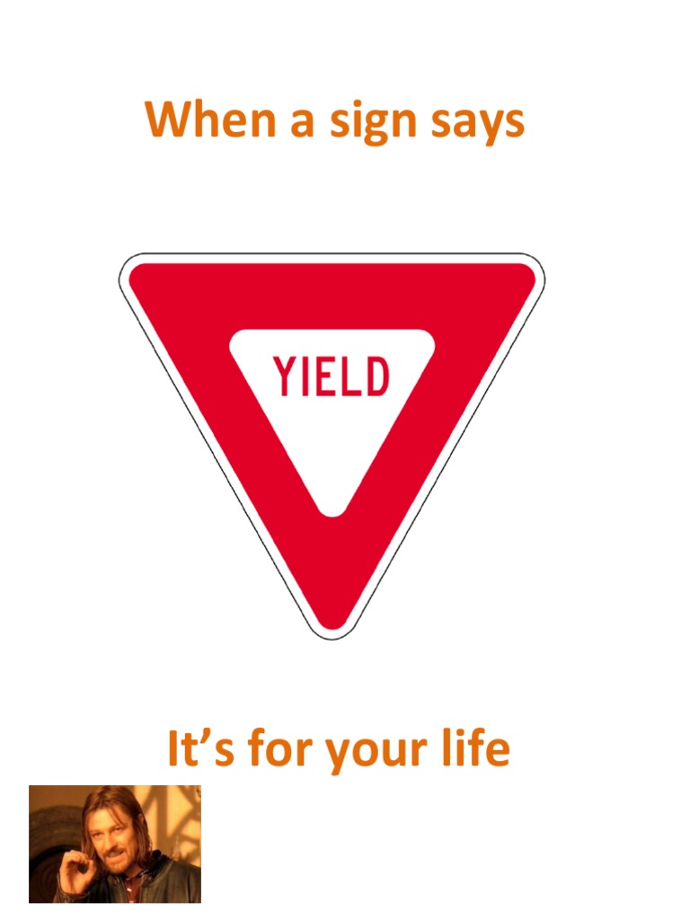 Importance of Yield Signs | PDF