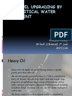 Heavy Oil Upgrading by Supercritical Water Treatment
