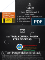 Presentasi Kel.2 - Teori Kontrol Politik Atas Birokrasi