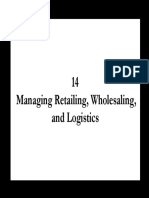 Chapter 14 Managing Retailing Wholesaling and Logistics PDF