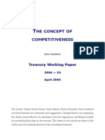 The Concept of Competitiveness