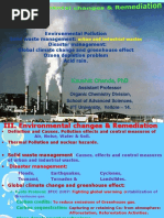 Environmental Pollution Solid Waste Management: Disaster Management: Global Climate Change and Greenhouse Effect Ozone Depletion Problem Acid Rain