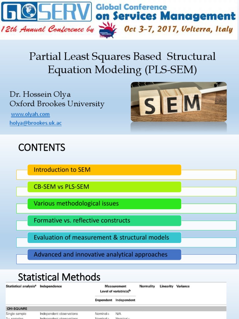 PLS-SEM: Methods and Applications | PDF | Structural Equation Modeling ...