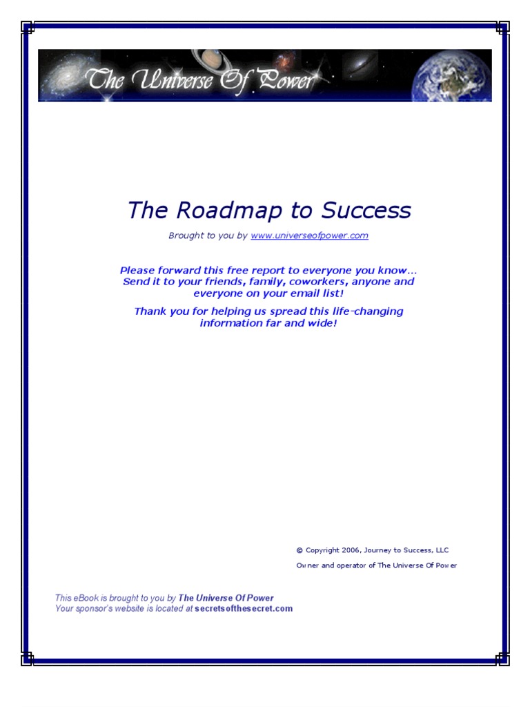 Roadmap Success | PDF | Thought | Frequency