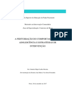 Estratégias para a Perturbação do Comportamento na Adolescência