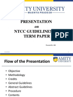 Presentation NTCC Guidelines For Term Paper: Presented By: ABS