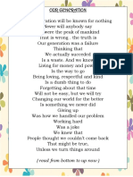 Poem - Our Generation