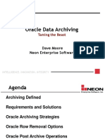 Oracle Data Archiving: Dave Moore Neon Enterprise Software