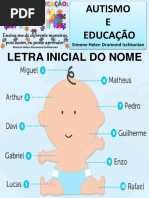 69 Autismo Letra Inicial Do Nome