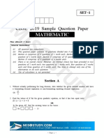 CBSE 10th Mathematics Sample Paper 2019 Question Paper.pdf