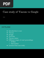 Case Study of Viacom Vs Google