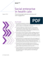 2011 Social Enterprise in Health Care Kings Fund Report August 2011