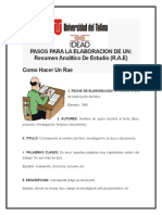 RAE - Resumen Analitico de Estudio