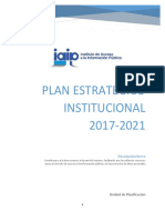 Plan Estratégico Institucional 2017 2022 PDF