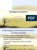 Biological Oxidation: Dr. Hariharan. V Assistant Professor Karpagam Faculty of Medical Sciences Coimbatore