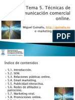 Tema 5. Técnicas de Comunicación Comercial Online PDF
