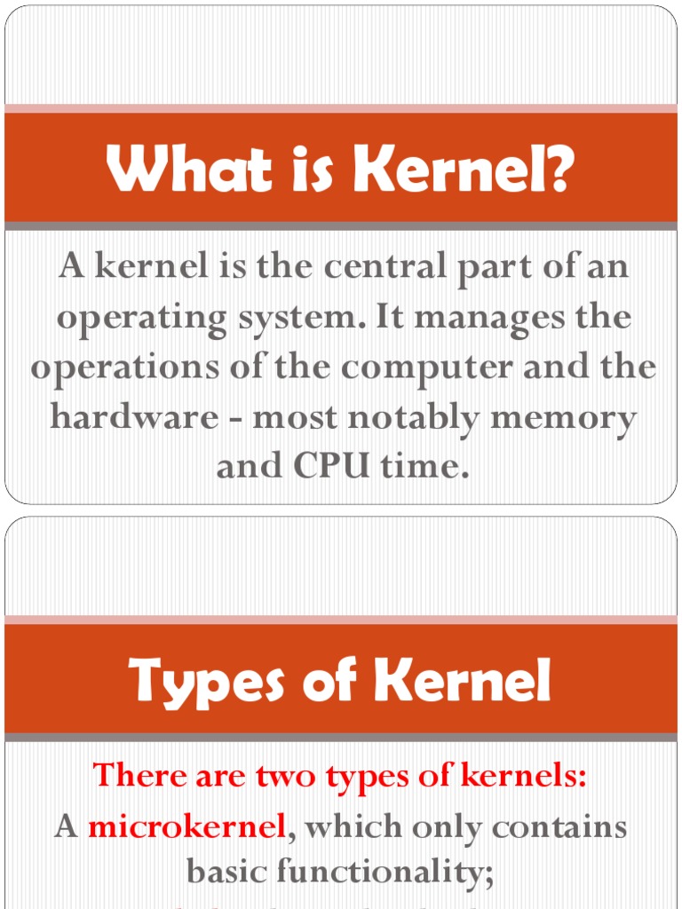 What Is Kernel | PDF
