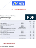 Aula 1 – Introdução à Disciplina