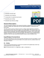 Features: Trans-Impedance Amplifier (TIA)