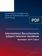 IB Diploma November 2019 Subject Selection Guide