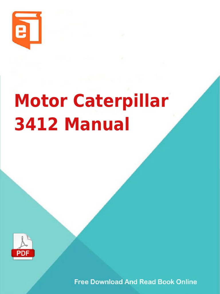 Motor Caterpillar 3412 Manual Pdf E Books Vehicles