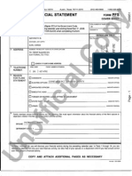 Kenneth Jones Personal Financial Statement 2009