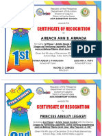 Certificate of Recognition: Aireach Ann B. Armada