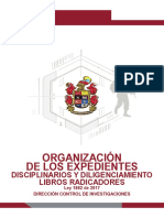 Organizacion Expedientes Disciplinarios EJC - DICOI-2018 PDF