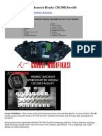 Wiring Diagram Speedometer Honda CB150R Facelift