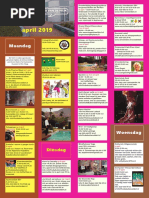 Muuragenda Huis van de wijk Buitenveldert  April 2019