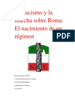 El Fascismo y La Marcha Sobre Roma