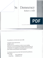Dahl - On Democracy - CH 8