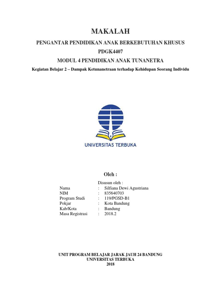 Modul 4 KB 2 Pengantar Pendidikan Anak Berkebutuhan Khusus
