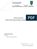 Design of Helical Compression Spring Used in PRVs of Gas Pipe-Lines System