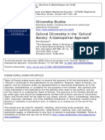 ARTICULO - 2003 - NICK STEVENSON Cultural Citizenship in The Cultural' Society. A Cosmopolitan Approach PDF