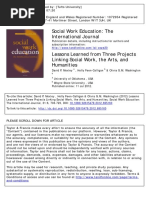 ARTICULO - 2012 - Lessons Learned From Three Projects Linking Social Work, The Arts, And Humanities