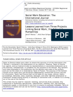 ARTICULO - 2012 - Lessons Learned From Three Projects Linking Social Work, The Arts, And Humanities