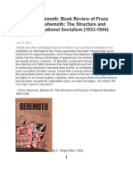 The Nazi Behemoth: Book Review of Franz Neumann's Behemoth: The Structure and Function of National Socialism (1933-1944)