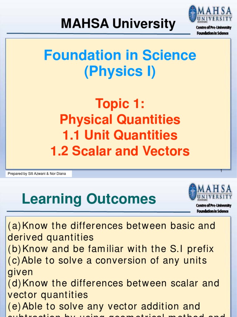 Understanding Physical Quantities in Physics | PDF | International ...