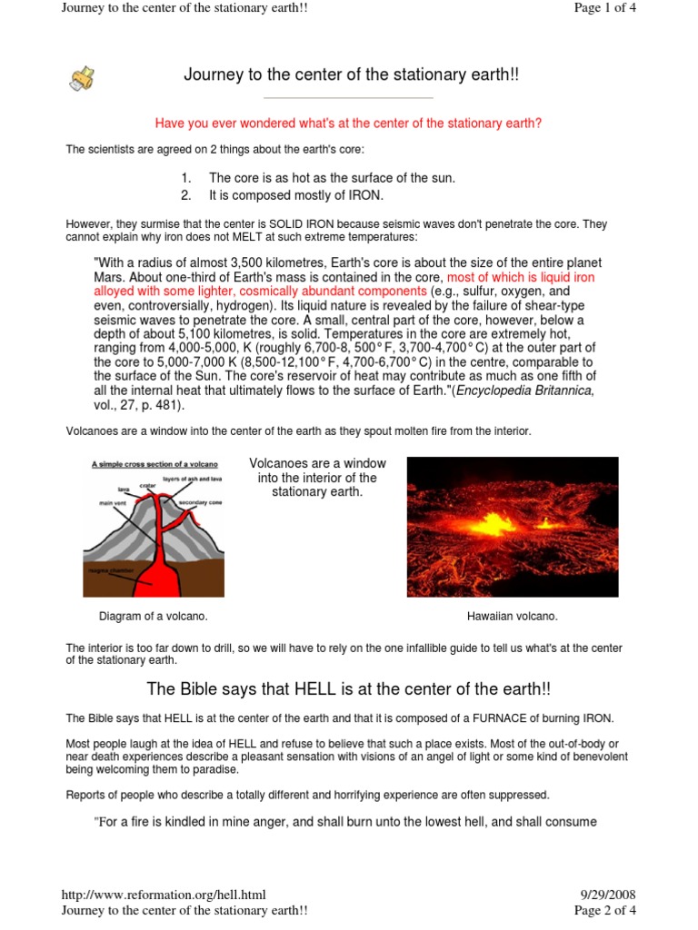 The Bible Says That HELL Is at The Center of The Earth!! | PDF ...
